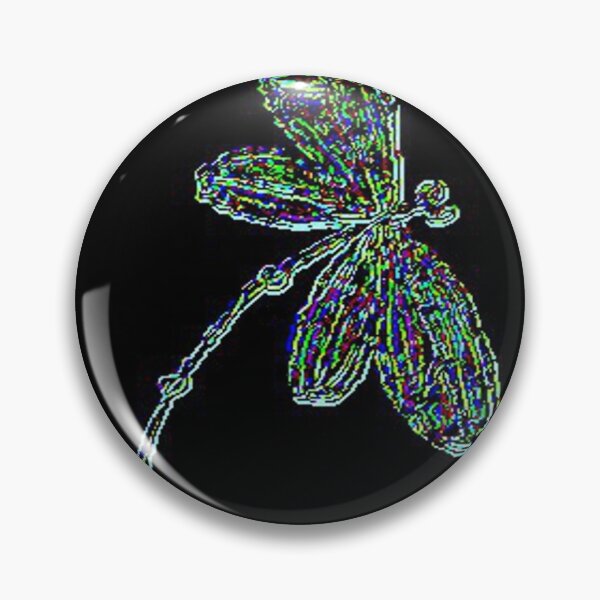 Item preview, Solo Rainbow Dragonfly on Black designed and sold by lyndseyart.