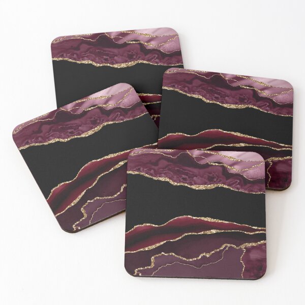 Item preview, Burgundy & Gold Agate Texture 11 designed and sold by Bridax.