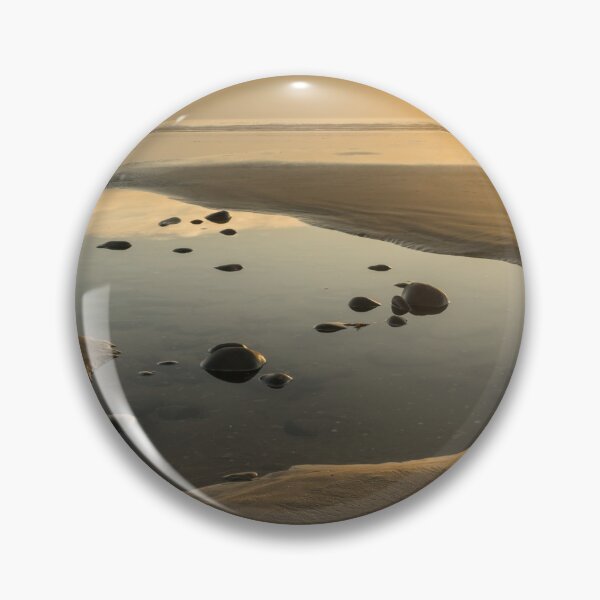 Item preview, Westward Ho beach tidal pool at sunset designed and sold by twymanphoto.