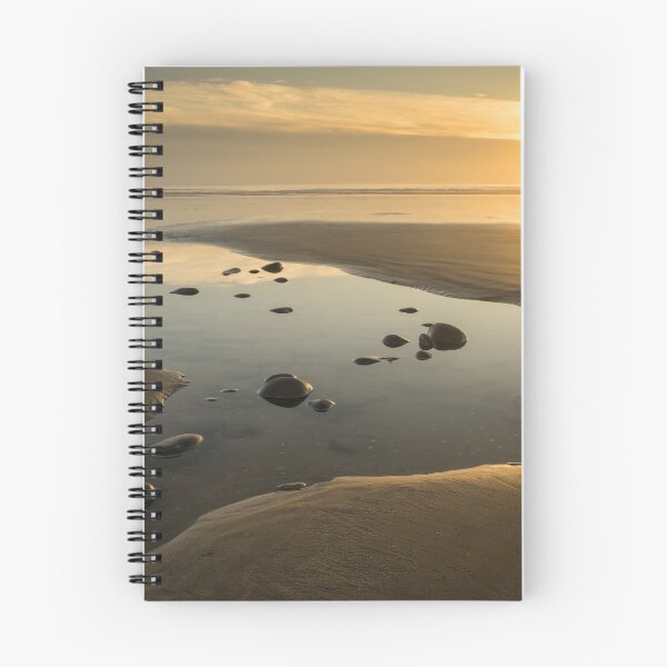 Item preview, Westward Ho beach tidal pool at sunset designed and sold by twymanphoto.
