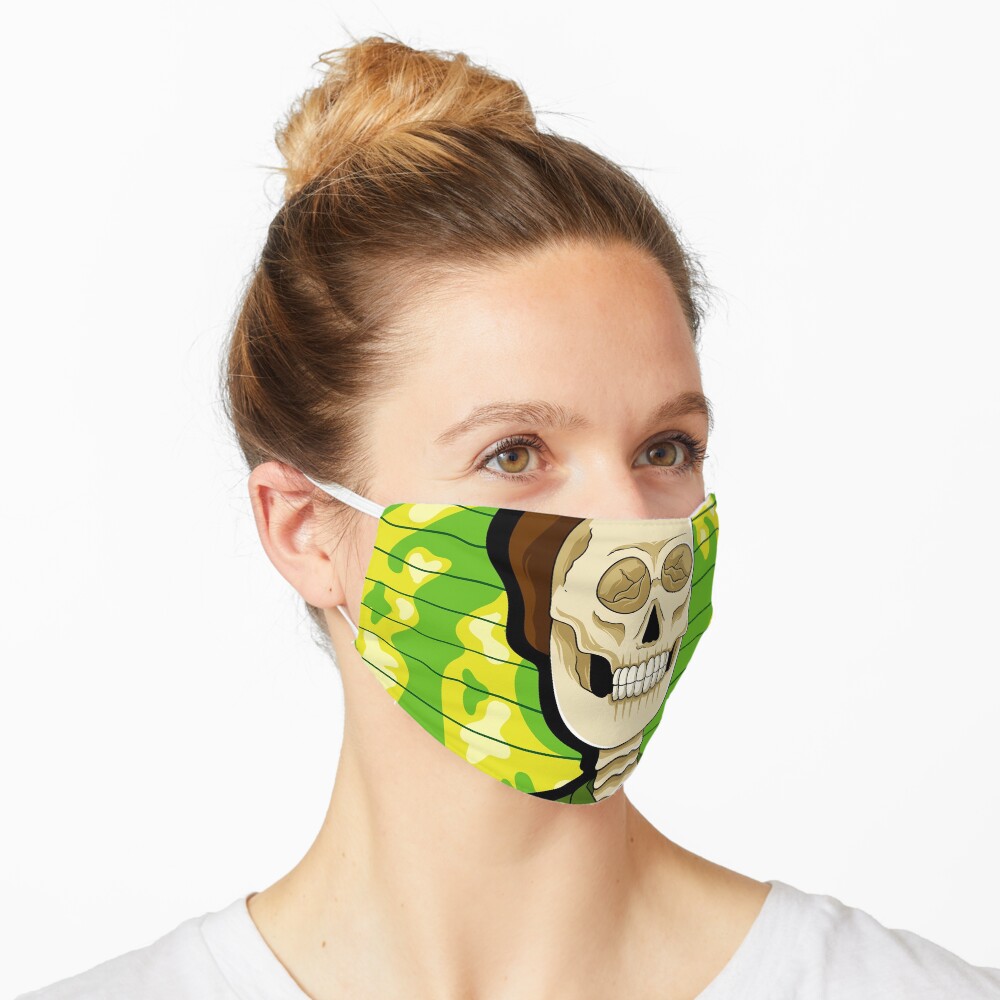jerry rick and morty skull Mask