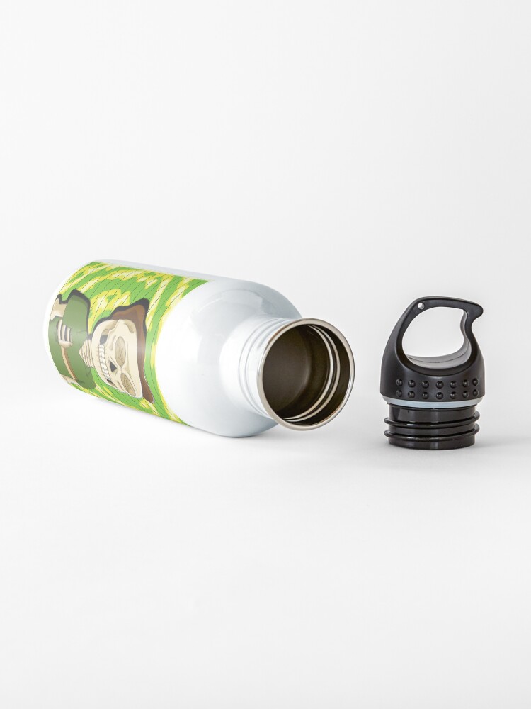 Alternate view of jerry rick and morty skull Water Bottle