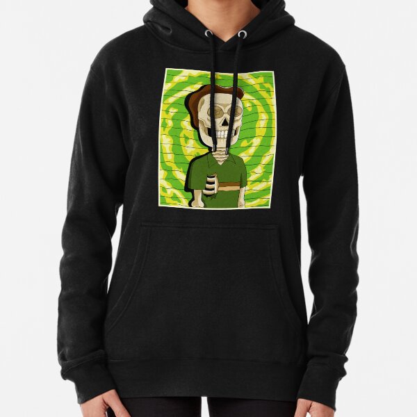 jerry rick and morty skull Pullover Hoodie