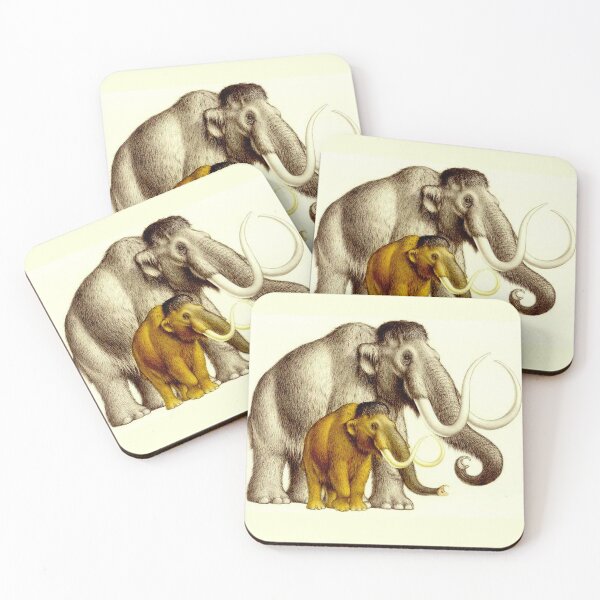 Item preview, WOOLLY MAMMOTHS : Extinct Elephant type Mammal Print designed and sold by posterbobs.