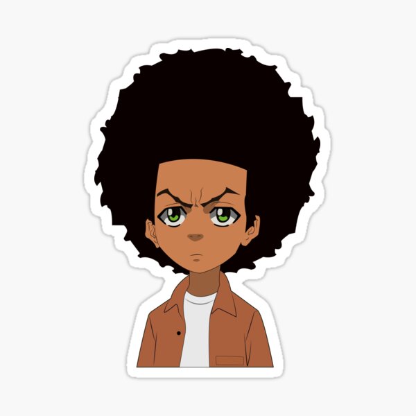 Huey Boondocks Illustration Sticker