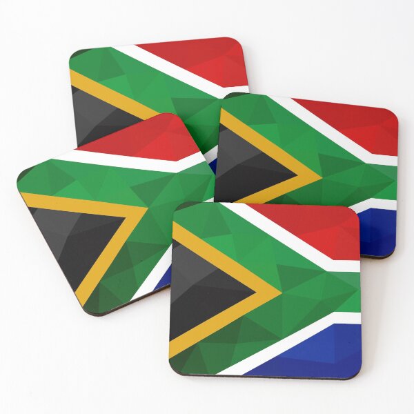 Item preview, Geometric South Africa Flag Design in Bold Colors designed and sold by OrangePoly.