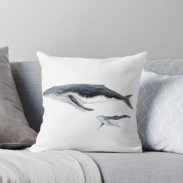 Item preview, Humpback whale mother and baby whale Megaptera novaeangliae designed and sold by chloeyzoard.