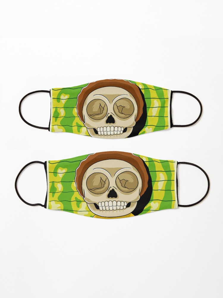 Alternate view of morty rick and morty skull Mask