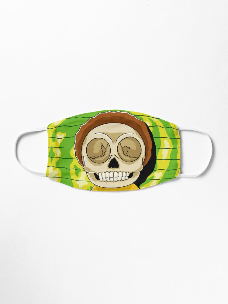 Alternate view of morty rick and morty skull Mask