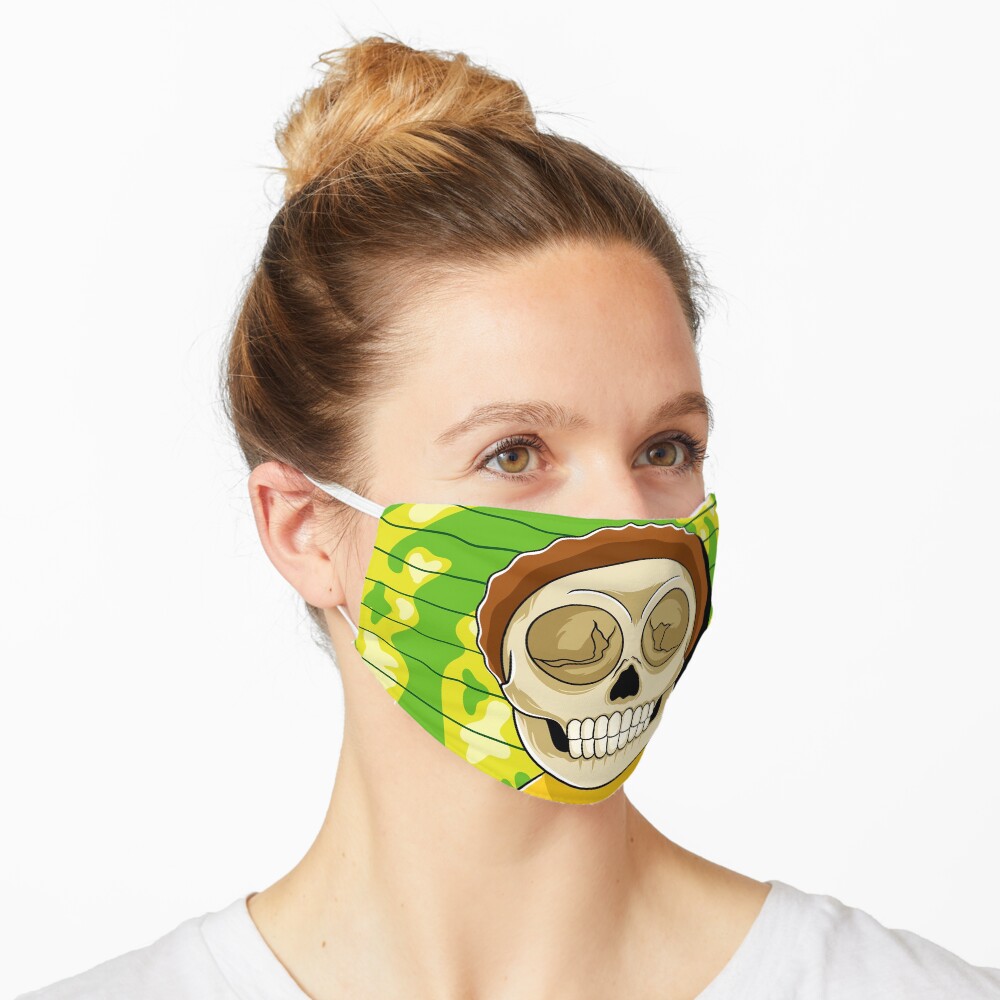 morty rick and morty skull Mask
