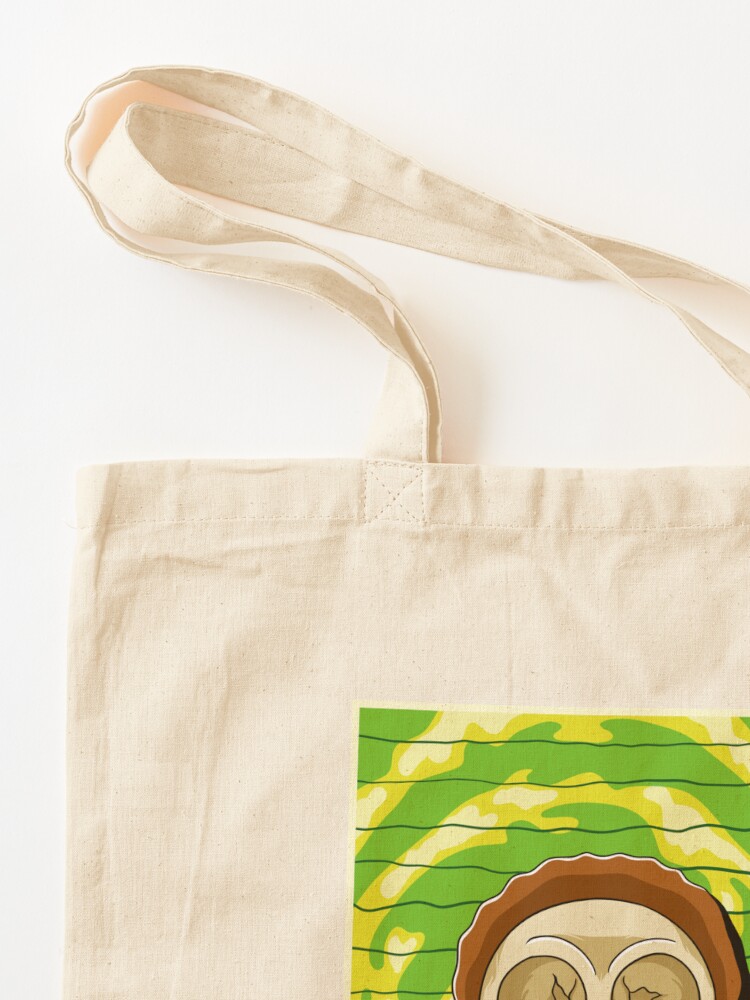 Alternate view of morty rick and morty skull Tote Bag