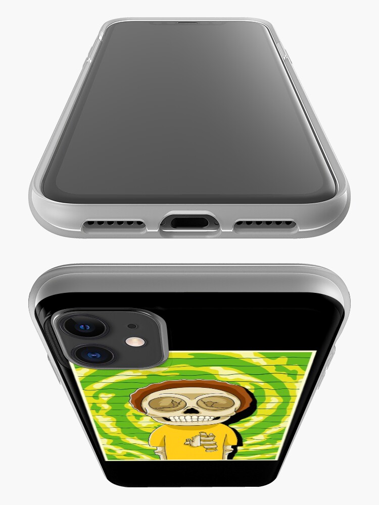 Alternate view of morty rick and morty skull iPhone Case & Cover