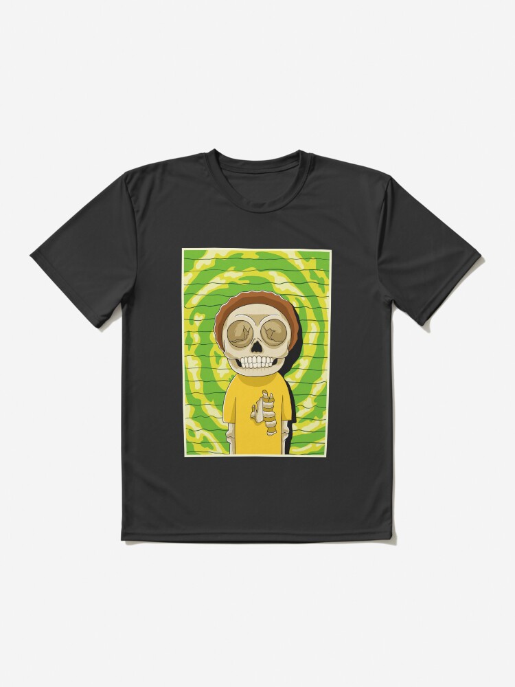 Alternate view of morty rick and morty skull Active T-Shirt