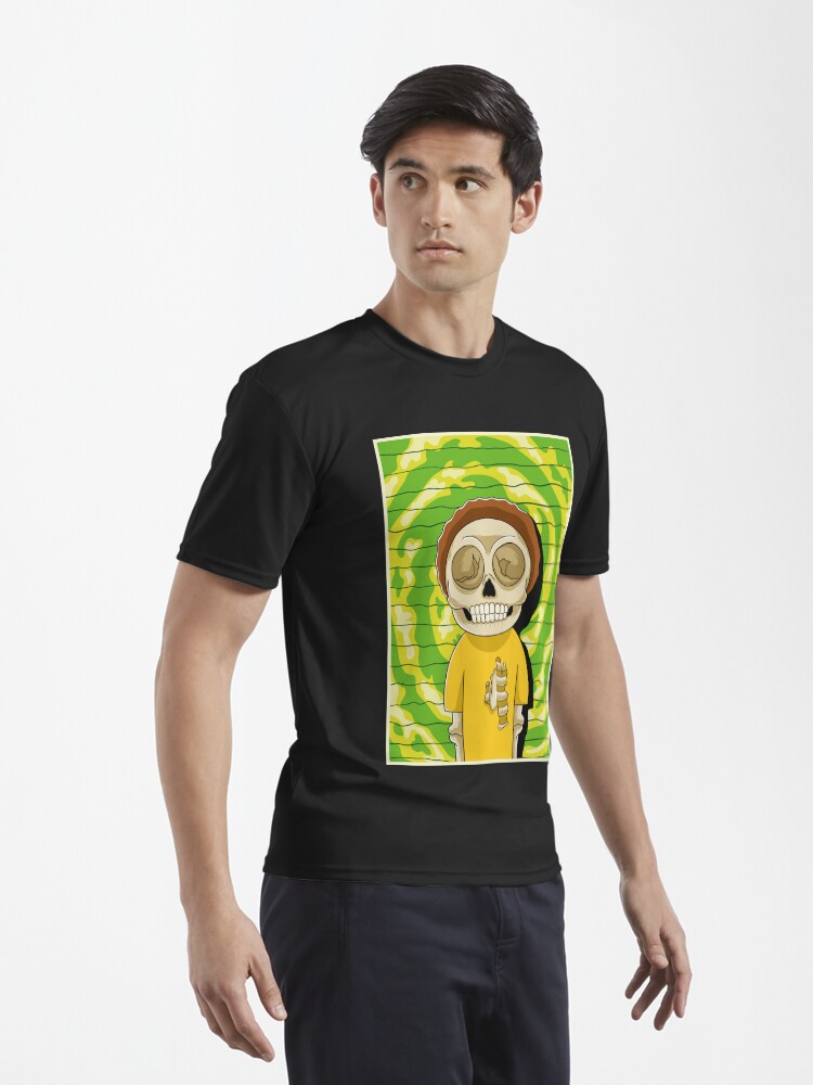 Alternate view of morty rick and morty skull Active T-Shirt