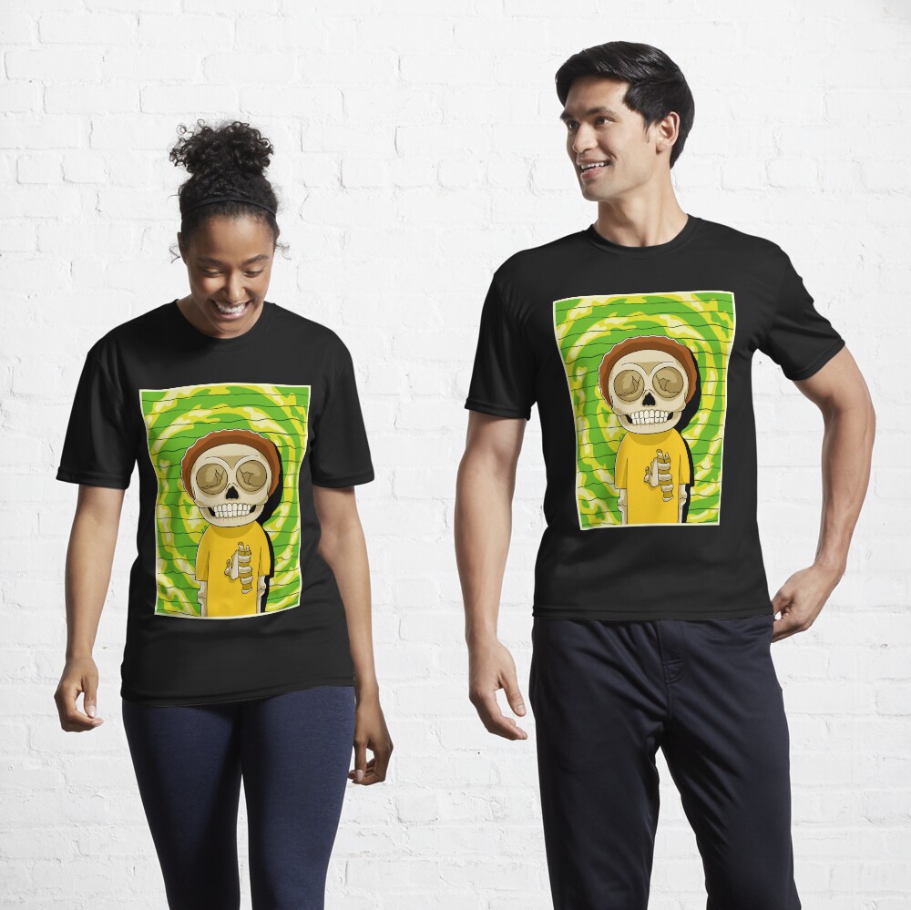 morty rick and morty skull Active T-Shirt
