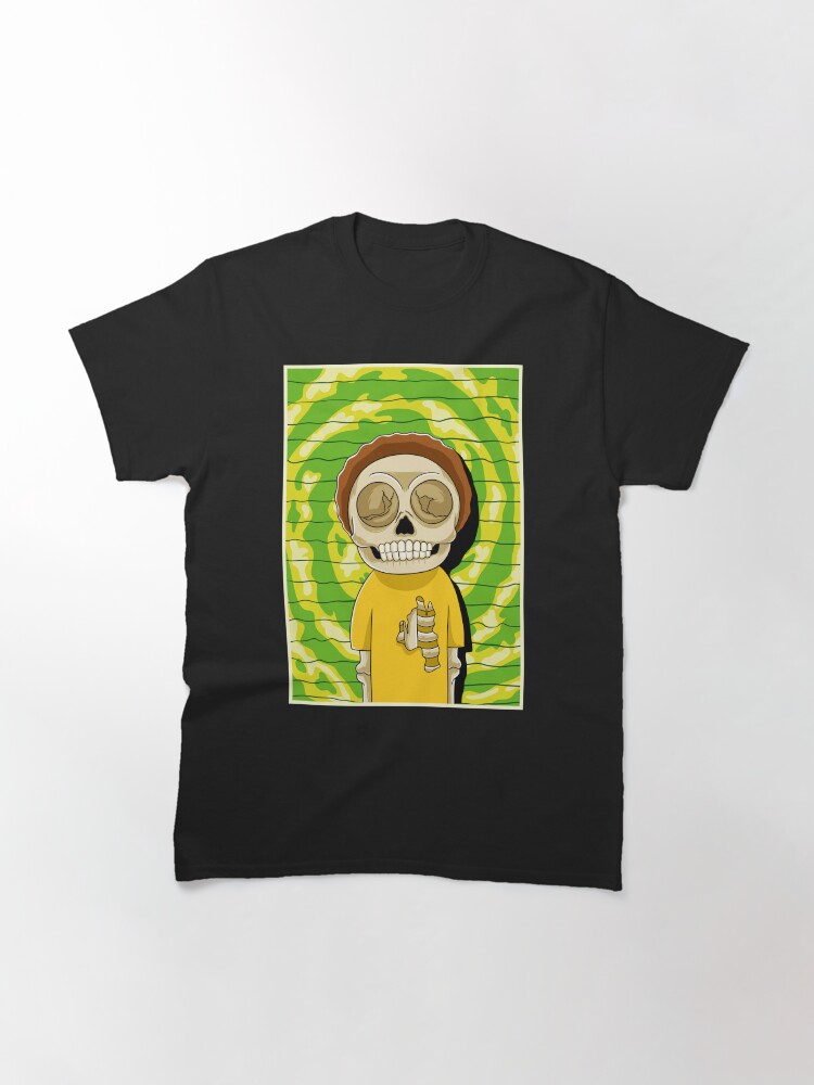 Alternate view of morty rick and morty skull Classic T-Shirt