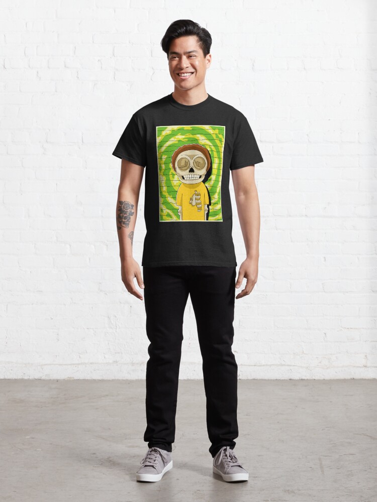 Alternate view of morty rick and morty skull Classic T-Shirt