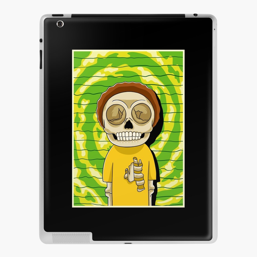 morty rick and morty skull iPad Case & Skin