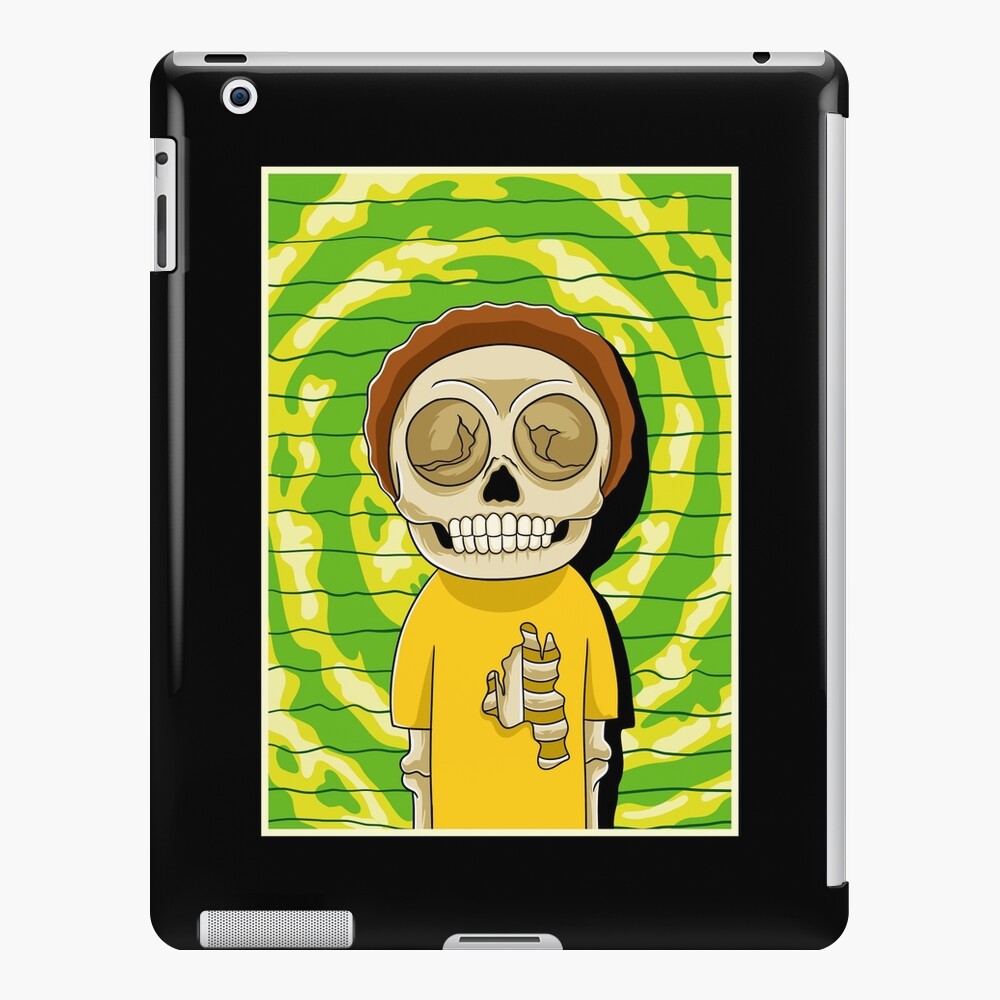 morty rick and morty skull iPad Case & Skin