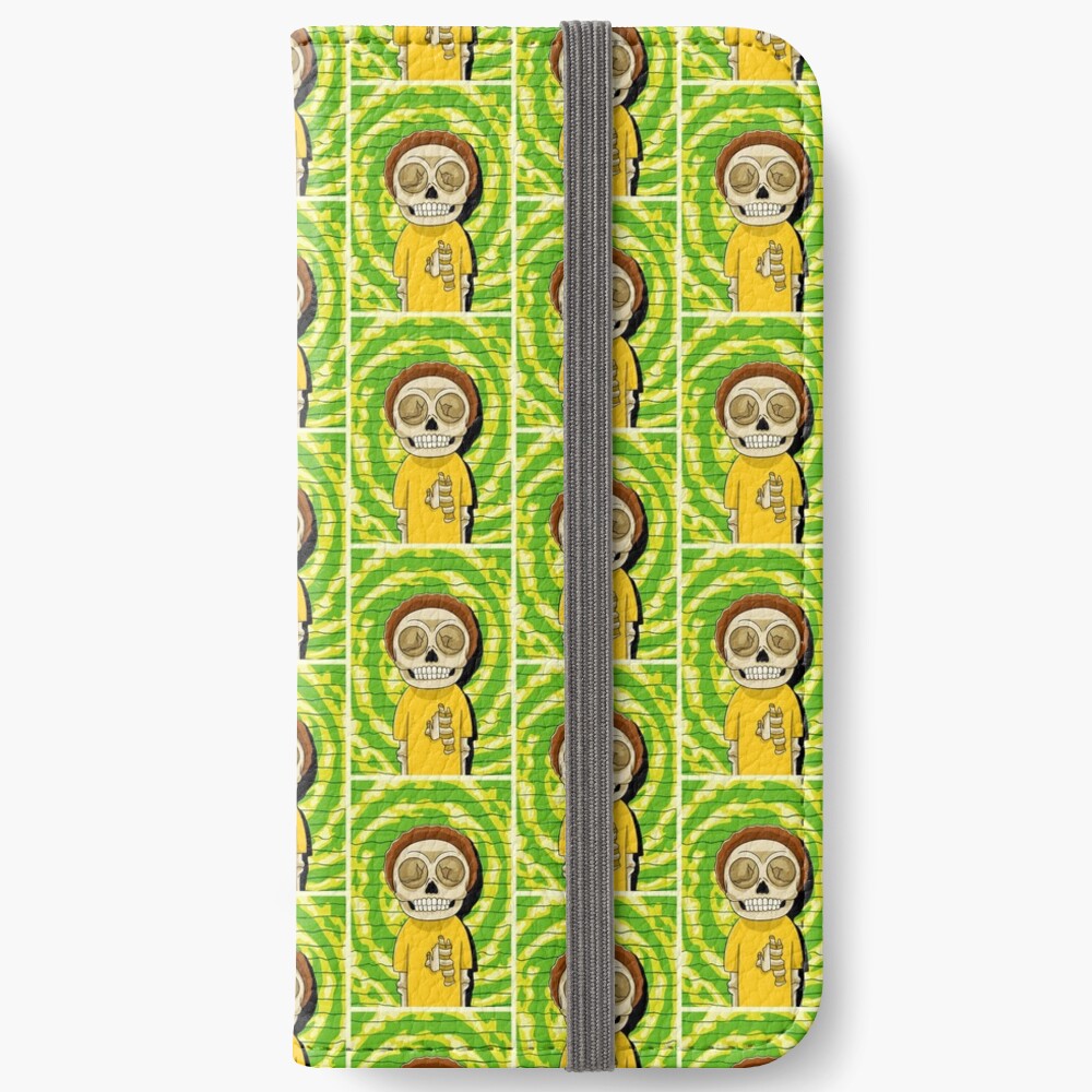 morty rick and morty skull iPhone Wallet