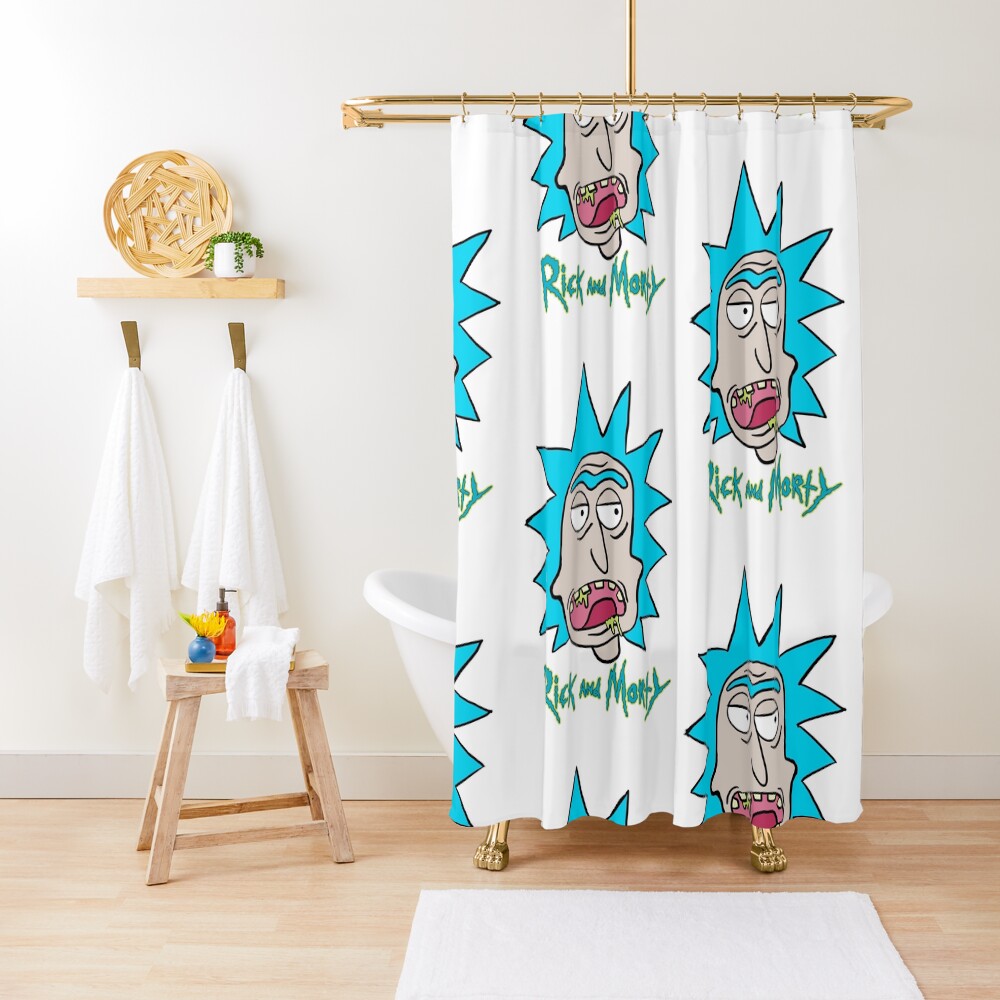 Slobber Rick Shower Curtain