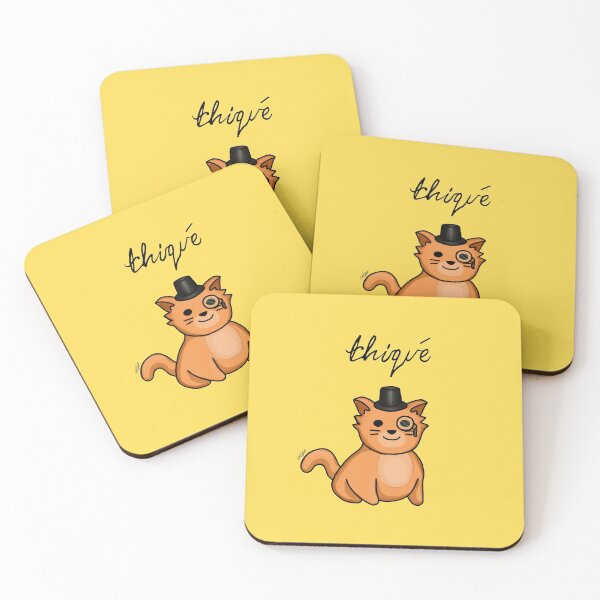 Aperçu de l'œuvre Funny Thicc Ginger Cat Cartoon avec chapeau haut de forme et monocle créée et vendue par auristela.