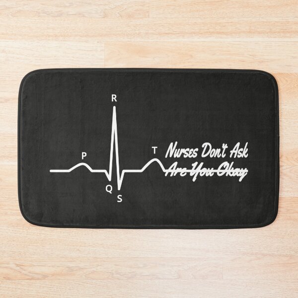 Item preview, PQRST Funny Nurse Memes Electrocardiogram Wave ECG designed and sold by justkidding-co.