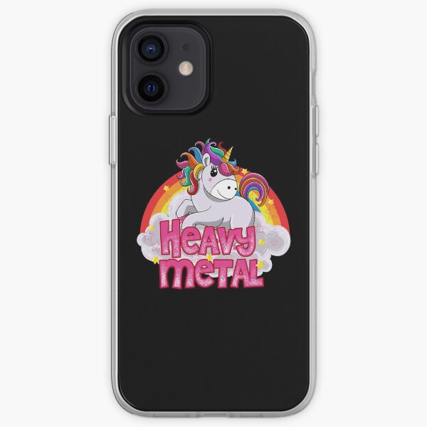 heavy metal unicorn iPhone Soft Case