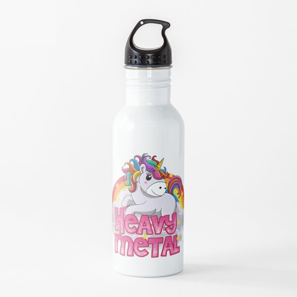 heavy metal unicorn Water Bottle
