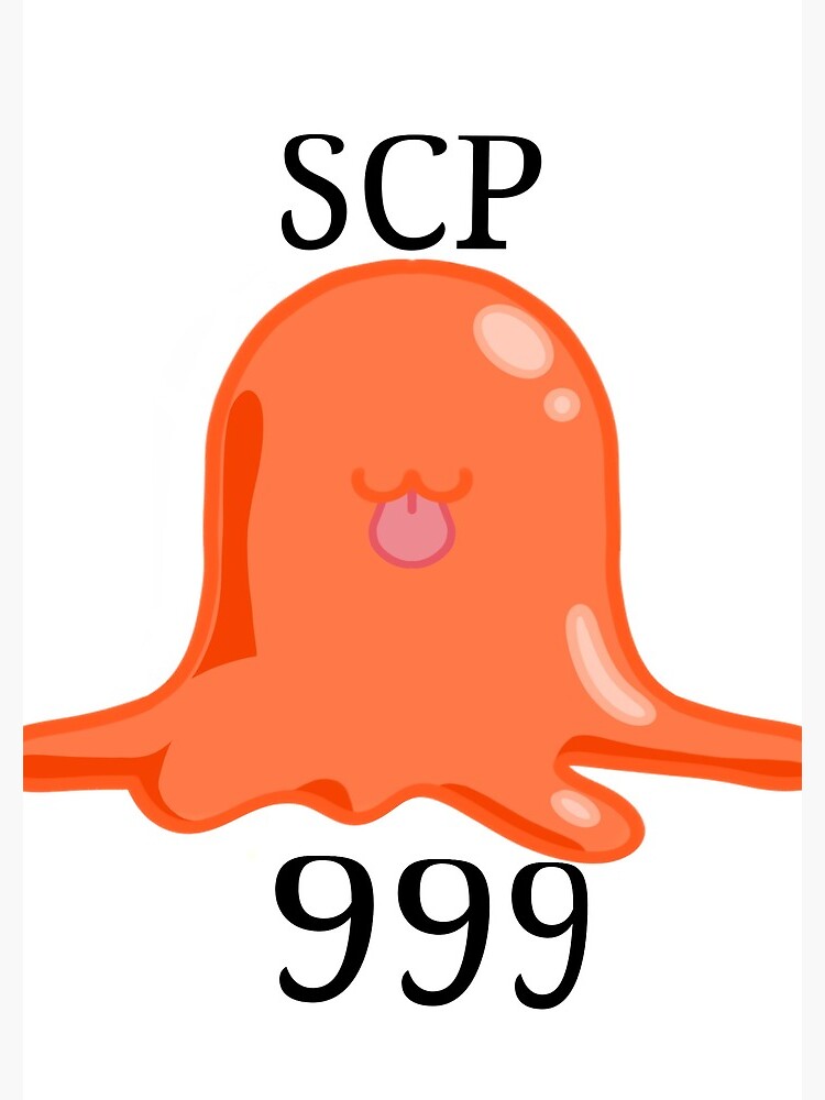 SCP-999 orange blob tickle monster Spiral Notebook for Sale by