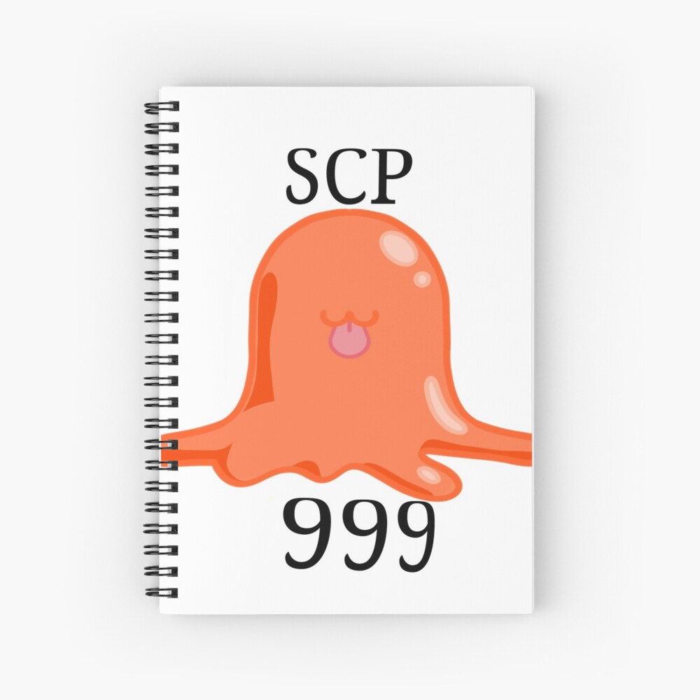 SCP-999 orange blob tickle monster Spiral Notebook for Sale by