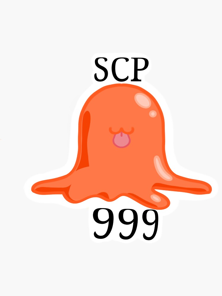 SCP 999 the Tickle Monster Sticker Hug Monster Slime Chibi 