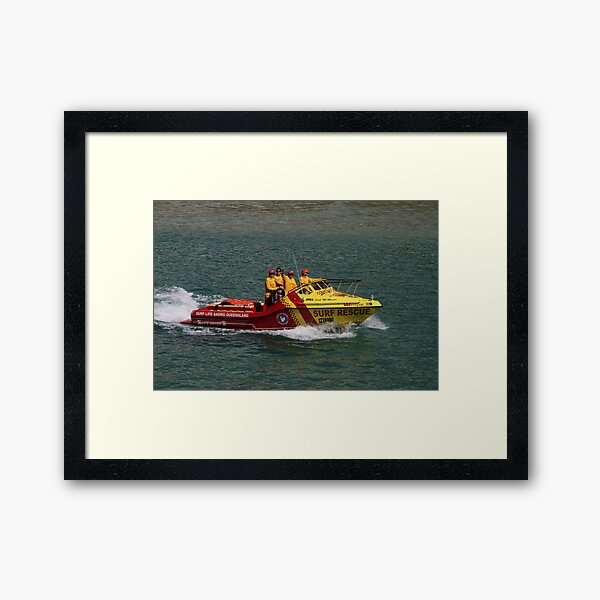 "G'Day" from Surf Rescue Framed Art Print