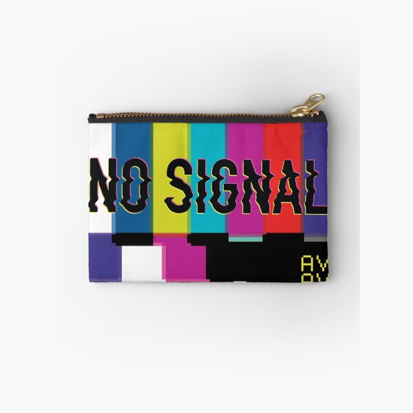 Item preview, Vintage broken TV signal glitch and  caption "No signal vaperwave" designed and sold by FFelder.