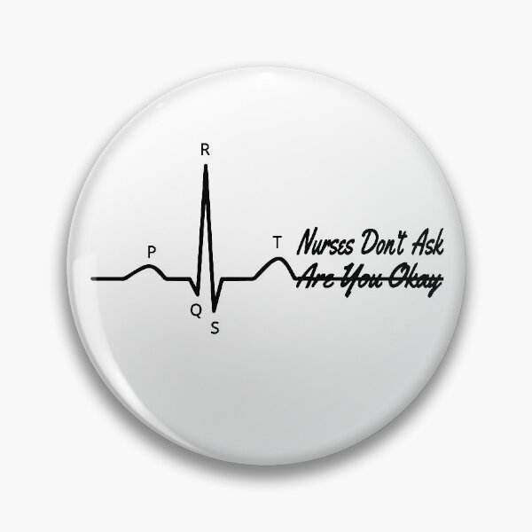 Item preview, PQRST Funny Nurse Memes Electrocardiogram Wave ECG designed and sold by justkidding-co.