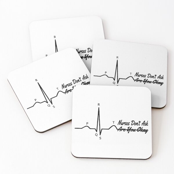Item preview, PQRST Funny Nurse Memes Electrocardiogram Wave ECG designed and sold by justkidding-co.