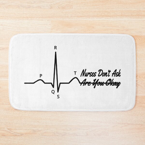 Item preview, PQRST Funny Nurse Memes Electrocardiogram Wave ECG designed and sold by justkidding-co.