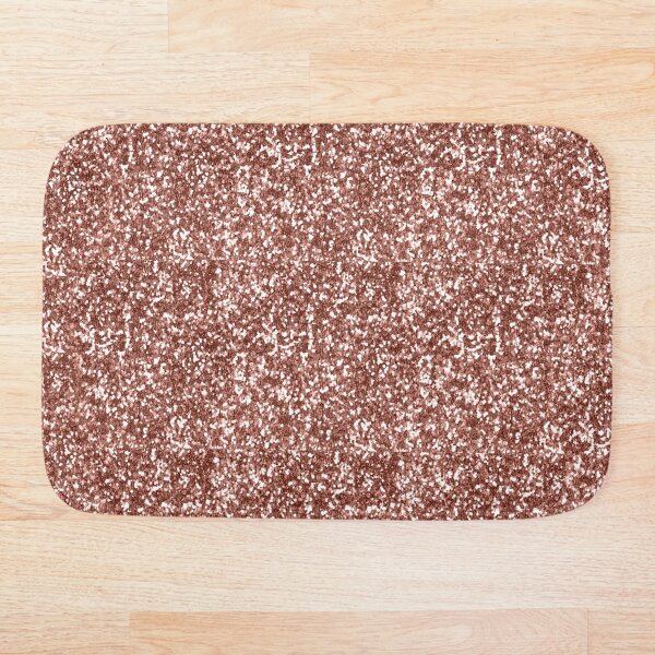 "Rose Gold Glitter " Bath Mat for Sale by Booillustrates Redbubble