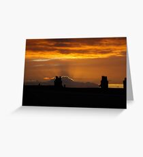 Sunset over Macclesfield Greeting Card