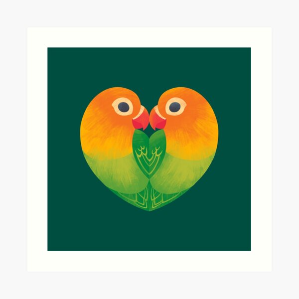 Lovebirds Art Print
