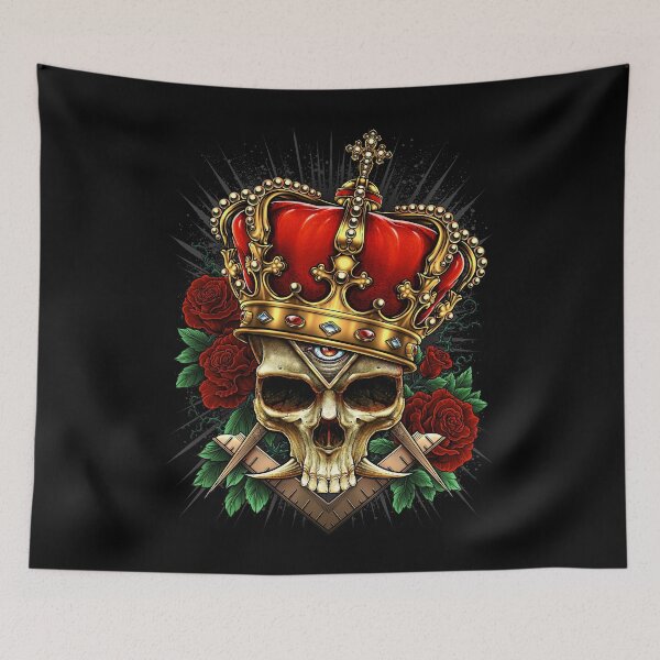 Item preview, Skull Crown King Roses designed and sold by Winya.