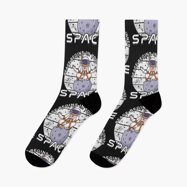 Item preview, Astronaut meditating moon, yoga in space designed and sold by Kuma518.