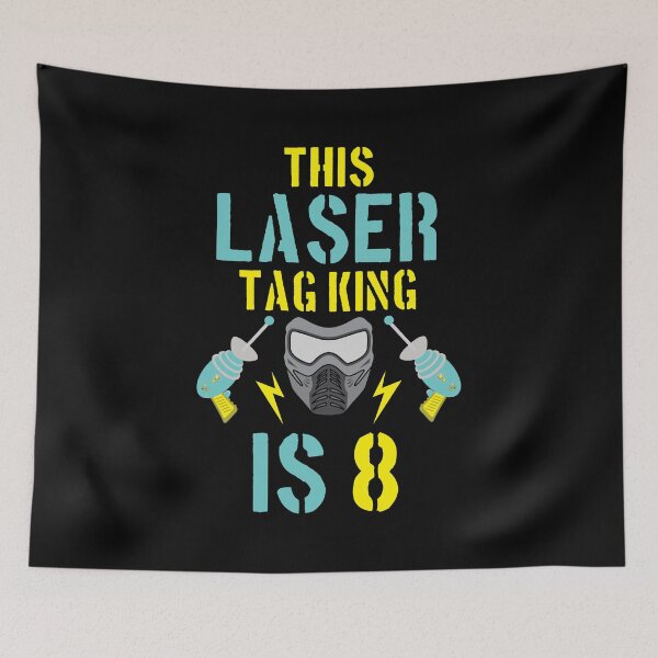 Item preview, This Laser Tag King Is 8 8th Birthday Recreational Gift designed and sold by haselshirt.