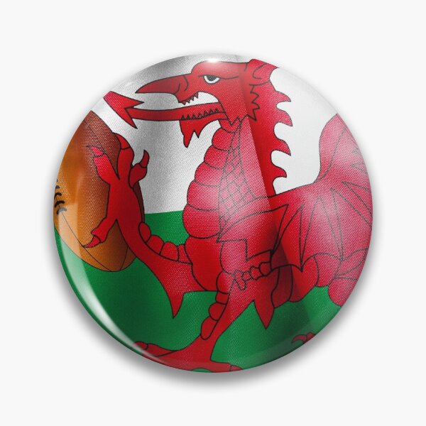 Item preview, Welsh Dragon Rugby Ball Flag designed and sold by MarkUK97.