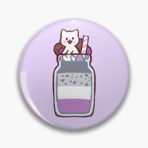 Item preview, asexual pride smoothie kitty designed and sold by tinybe.