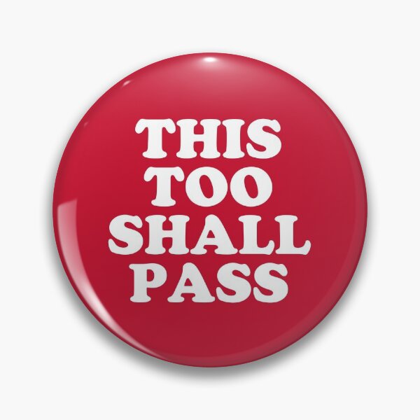 Item preview, This Too Shall Pass - Motivational Quote Red designed and sold by SalahBlt.