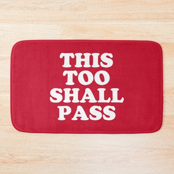 Item preview, This Too Shall Pass - Motivational Quote Red designed and sold by SalahBlt.