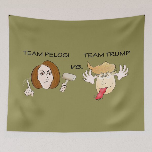 Item preview, Pelosi versus Trump: game on! designed and sold by shackledlettuce.