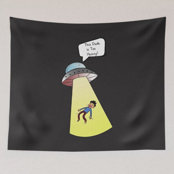 Item preview, UFO  Ovni Abduction Funny Joke designed and sold by DinoSpirit.
