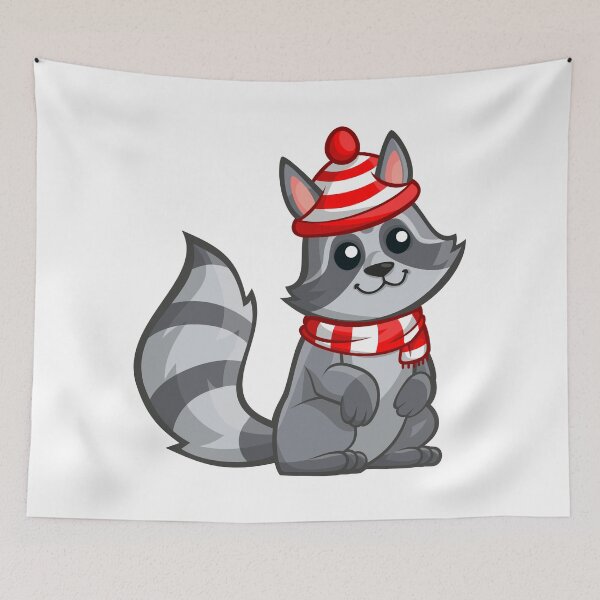 Item preview, Racoon - Christmas style designed and sold by Kinisis.